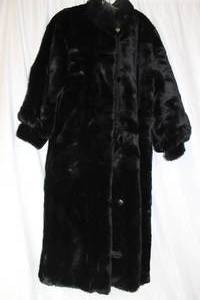 lot 226 image: Black Faux Fur Coat