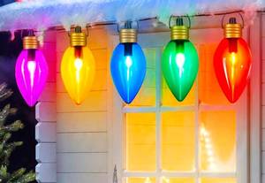 lot 117 image: ViHose 8pk Jumbo LED Christmas Bulbs $79.99 Retail - Brand New