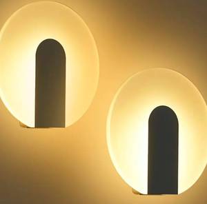 lot 120 image: Modern Wall Lights Rechargeable 2pk Touch Control $34.99 Retail - Brand New