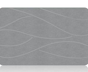 lot 136 image: Stone Bathmat Quick Drying 24 x 15.6 Grey $35.99 Retail - Brand New