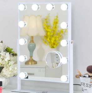 lot 139 image: Hollywood Vanity 12 Bulb Light Up Makeup Mirror $54.99 Retail - Brand New
