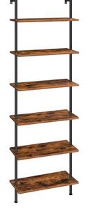 lot 148 image: Aboxoo 6 Tier Brown Pipe Shelving $99.99 Retail - Brand New