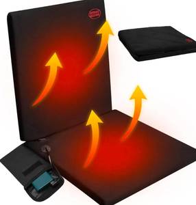 lot 162 image: Portable Heated Cushion Stadium Seat $44.99 Retail - Brand New