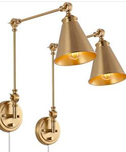 lot 195 image: Farm House Swing Arm Wall Sconce $97.99 Retail - Brand New