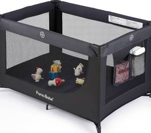 lot 204 image: Pamo Babe Play Pen Grey $85.99 Retail - Brand New