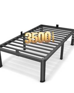 lot 238 image: Metal Bed Frame Twin Size $79.99 Retail - Brand New