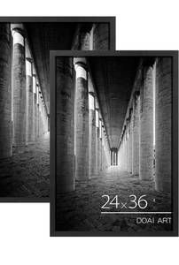 lot 250 image: Poster Frame 24 x 36 Black Photo Frames $49.99 Retail - Brand New