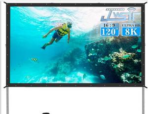 lot 253 image: Outdoor Projector Screen 120 169 3 Layers $179.99 Retail - Brand New