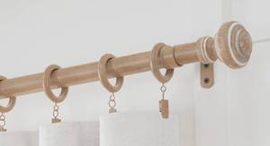 lot 257 image: Adjustable Curtain Rod Farmhouse Style Fits 36 to 72 Windows $49.99 Retail - Brand New