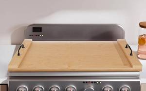 lot 284 image: Noodle Board Stove Cover Wood $59.99 Retail - Brand New
