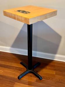 lot 17 image: LL - Olhausen Games Square Bar Table with Logo