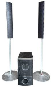 lot 74H image: LLR - Sony Speaker Set with Subwoofer and Two 47-Inch Floor Standing Speakers