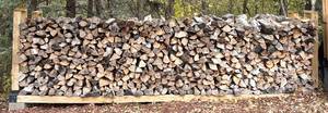 lot 78H image: Y - Large Stack of Firewood with Outdoor Wood Stand