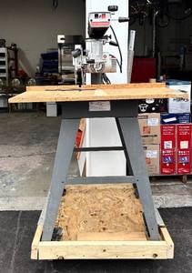 lot 79H image: G  - DeWalt 740 10-inch Powershop Radial Arm Saw with Stand and Mobile Base