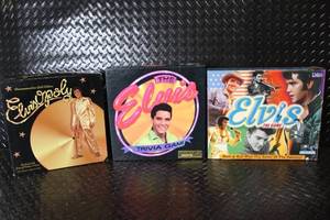 lot 105 image: Set of 3 Elvis Presley Board and Trivia Games