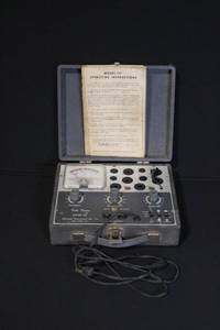 lot 111 image: Hickok Model 157 Portable Tube Tester with Case and Manual