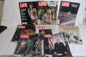lot 148 image: Collection of 8 Vintage LIFE Magazines 1960s and 1970s