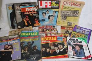 lot 149 image: Beatles and John Lennon Magazine Collection with Souvenir Editions