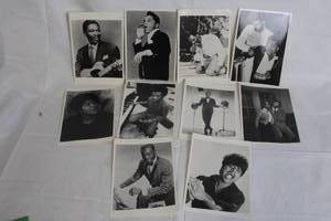 lot 157 image: Set of 10 Vintage Black and White Musician Photographs