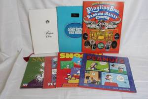 lot 167 image: Collection of Peanuts Calendars, Circus Program, and Musical Playbills