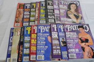 lot 169 image: Collection of 14 Tattoo Magazines Assorted Issues