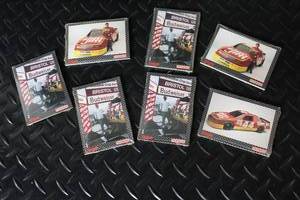lot 255 image: Set of 7 1992 Simpson NASCAR Collector Cards in Plastic Basket