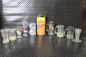 lot 280 image: Collection of 9 Assorted Beer Glasses and Mugs with Lolita Pilsner Glass in Box
