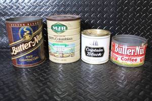 lot 281 image: Collection of 4 Vintage Coffee and Tobacco Tins