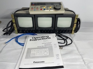 lot 198 image: Panasonic AG-A350 Editing Controller with 3 WV-5200BU5203B Monitors and Manual