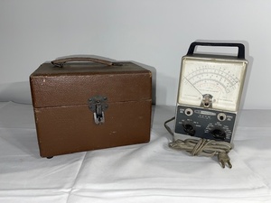 lot 199 image: Heathkit VTVM Vacuum Tube Voltmeter and Sawyers View-Master Projector with Case and Reel