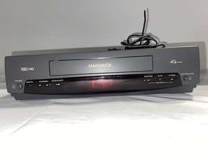 lot 208 image: Magnavox VHS HQ 4-Head VCR Model VR9740AT02 Not Tested