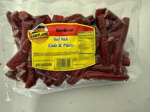 lot 79 image: K. 2lbs Abbyland Beef Stick Ends & Pieces-Frozen