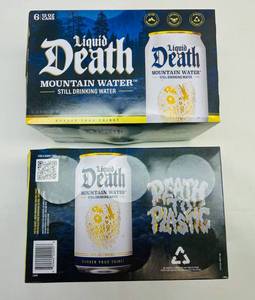 lot 399 image: 2x 6pk Liquid Death Water- Mountain Water