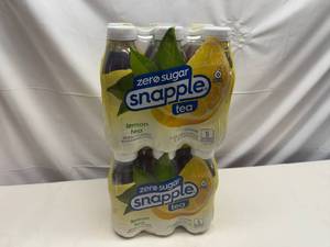 lot 199 image: 2x 6pack Zero Sugar Snapple -Lemon Tea