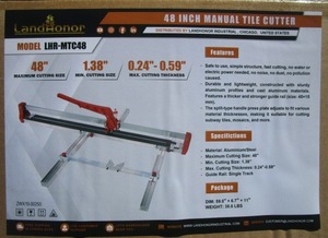 lot 95 image: LandHonor 48 Tile Cutter