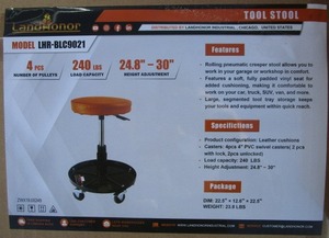 lot 99 image: LandHonor Rolling Shop Stool