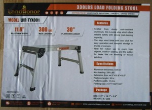 lot 115 image: LandHonor Alum Painters Bench