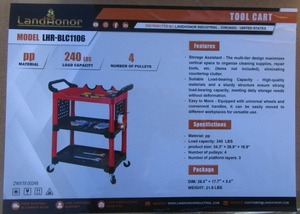 lot 96 image: LandHonor Tool Cart
