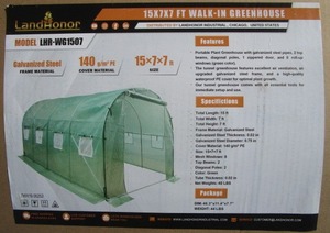 lot 94 image: LandHonor 7x15 Greenhouse