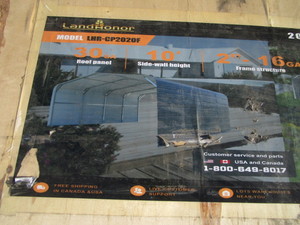 lot 54 image: LandHonor 20x20 Carport w10 Enclosed Side Walls