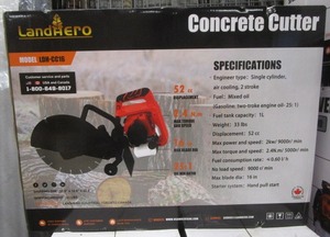 lot 148 image: LandHero Concrete Saw