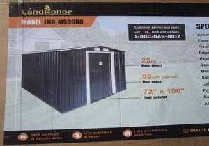 lot 242 image: LandHonor 6x8 Storage Shed