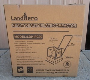 lot 144 image: LandHero LDH-PC90 Plate Compactor
