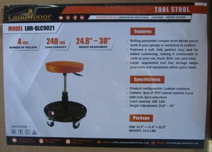 lot 246 image: LandHonor Rolling Shop Stool
