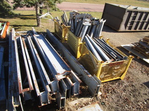 lot 64 image: (2) Sections 15 Cantilever Racking wApprox. (75) 5 Arms 15x76 & 15x40