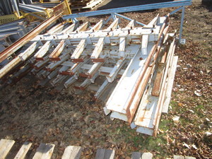 lot 65 image: (4) Sections 8 Cantilever ShaftStructural Steel Racking