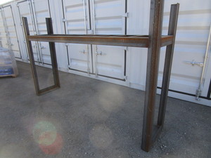 lot 116 image: Heavy Duty Angle Iron Rack 116x26x72