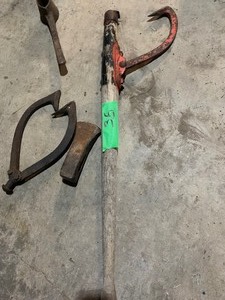 lot 35 image: Vintage logging tools, metal file