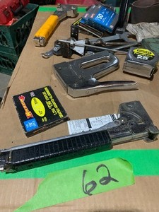 lot 62 image: Staplers, staples, misc