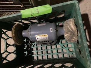 lot 65 image: Baldor buffer in crate